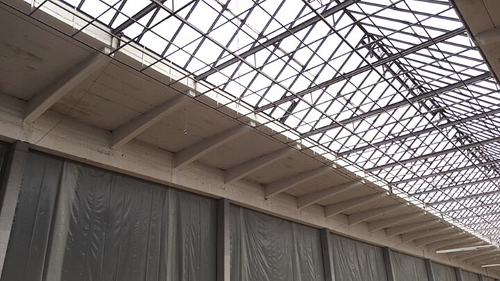 Sanierung der Ofenhalle in Selb zum modernen Outlet Center - vorher
