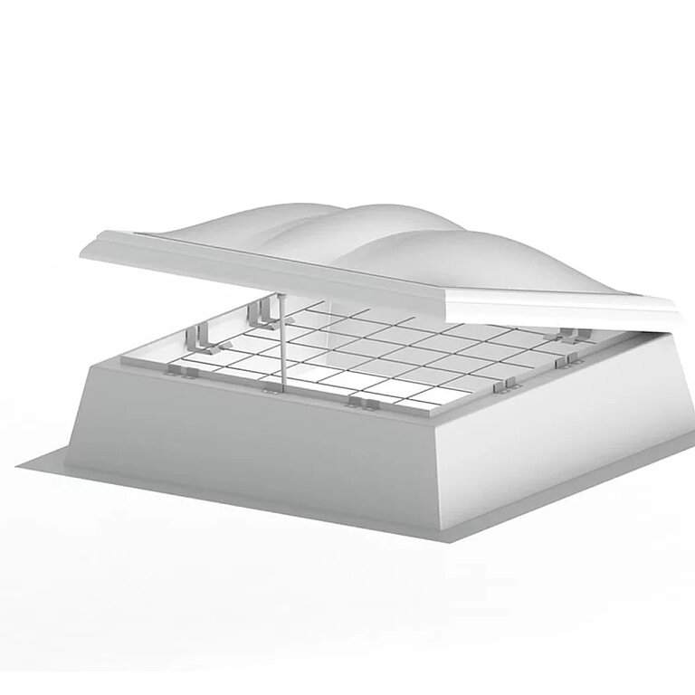 LAMILUX Lichtkuppel F100 W mit punktgeschweißtem Durchsturzgitter zur Absturzsicherung