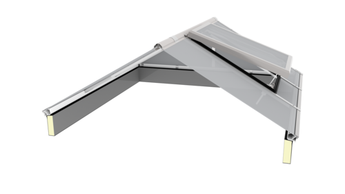 LAMILUX Lichtband Satteldachform