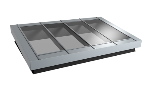 Glasdach Fire Resistance mit mehrteiliger Verglasung und robuster Metallkonstruktion 