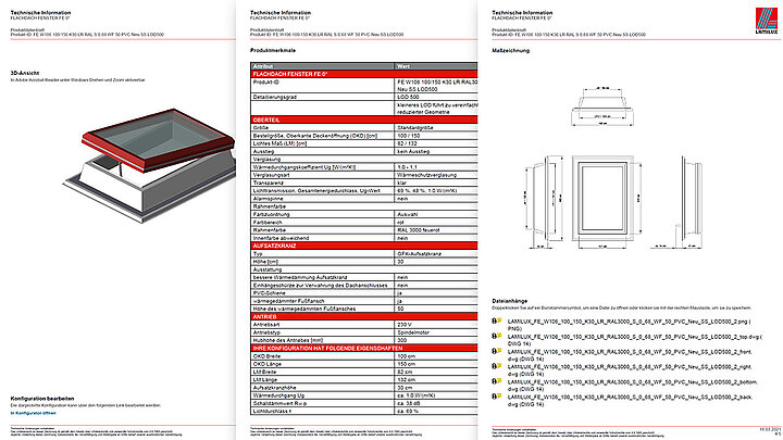 LAMILUX Tageslichtsysteme mit dem Produktkonfigurator erstellen und herunterladen | Einblicke von LAMILUX